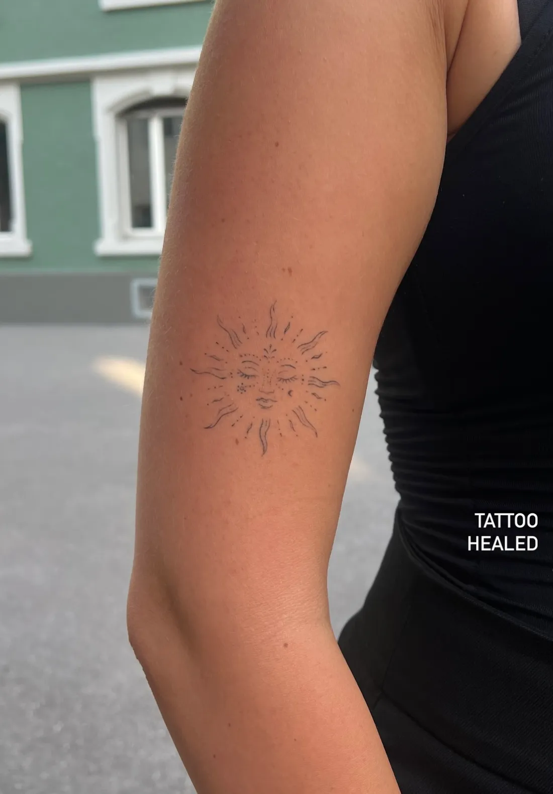 Verheiltes Fine Line Tattoo — Sinkply Zürich