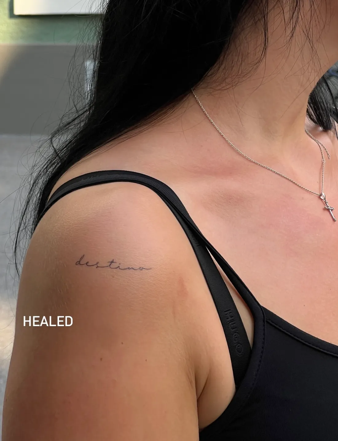 Verheiltes Fine Line Tattoo — Sinkply Zürich