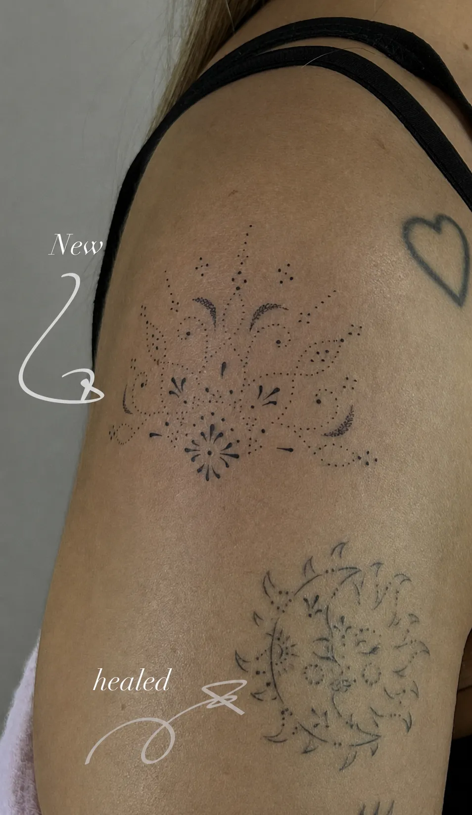 Verheiltes Fine Line Tattoo — Sinkply Zürich