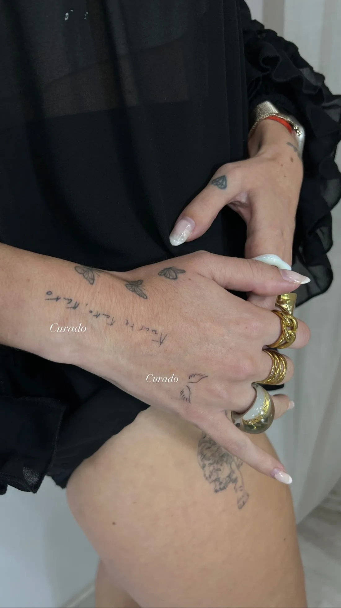 Verheiltes Fine Line Tattoo — Sinkply Zürich