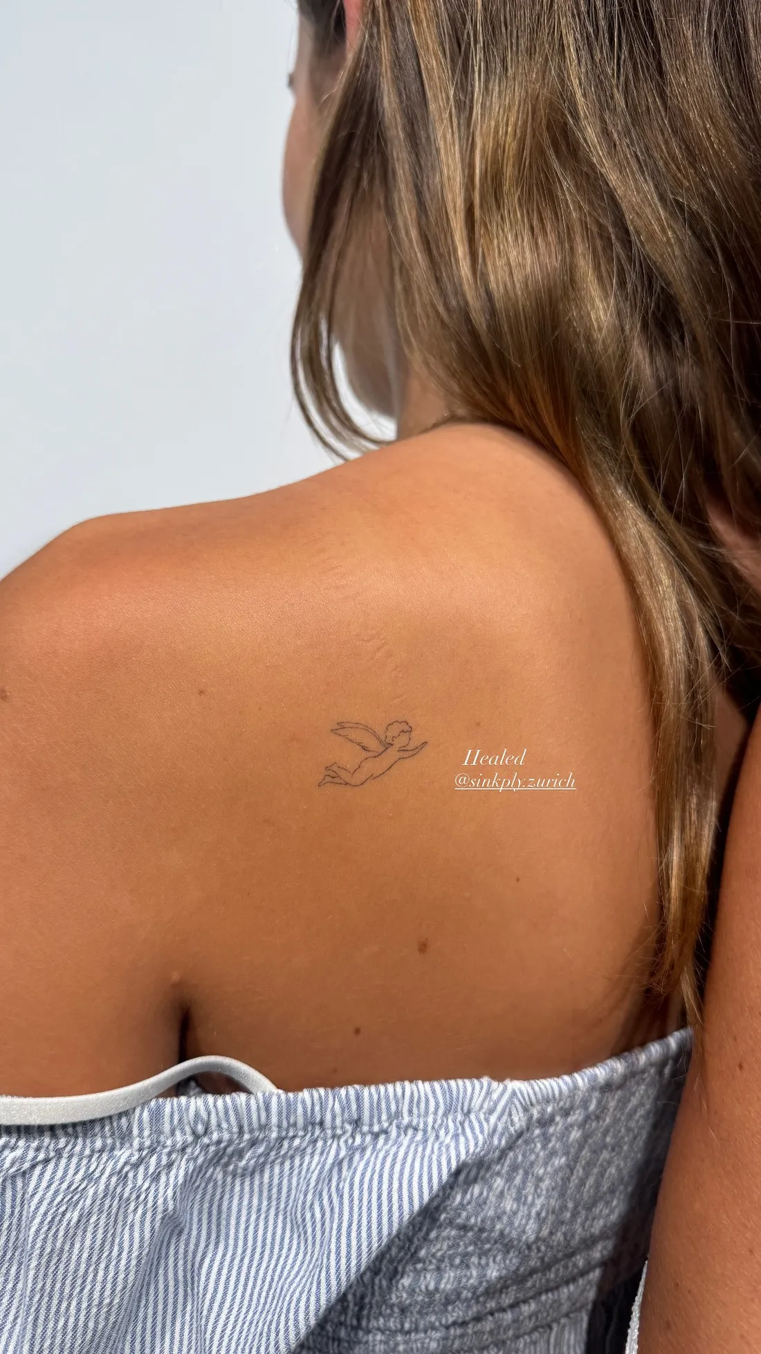 Verheiltes Fine Line Tattoo — Sinkply Zürich
