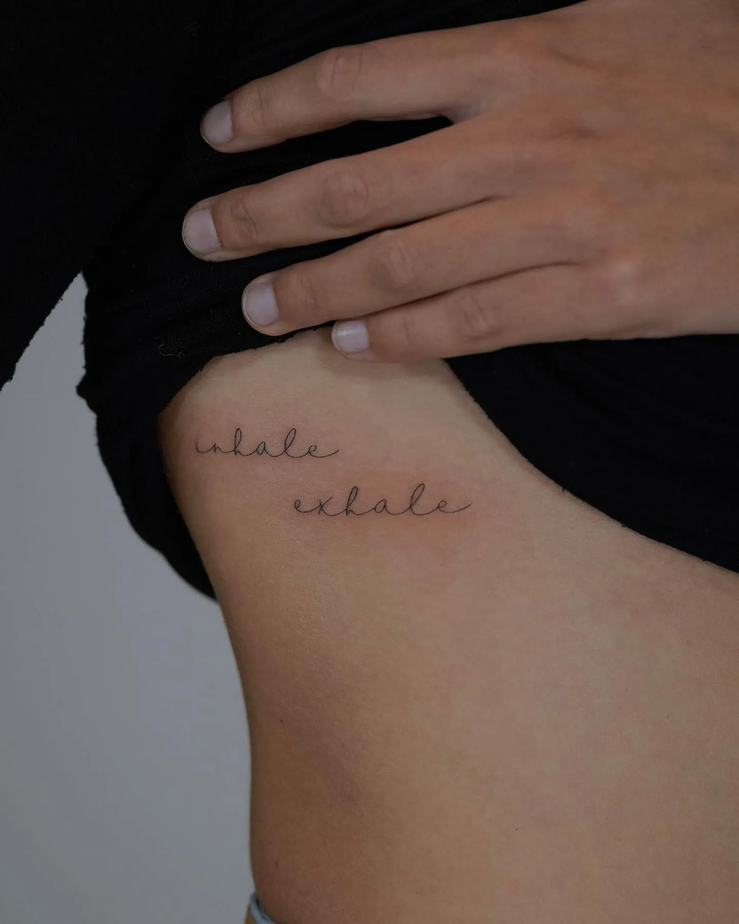 Fine Line Lettering Tattoo — Sinkply Zürich