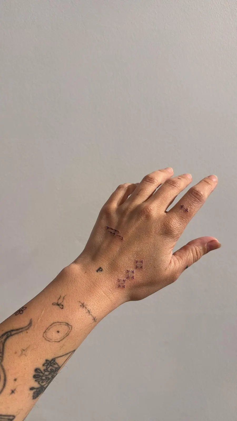Mini Tattoos Hand Symbole Aesthetic